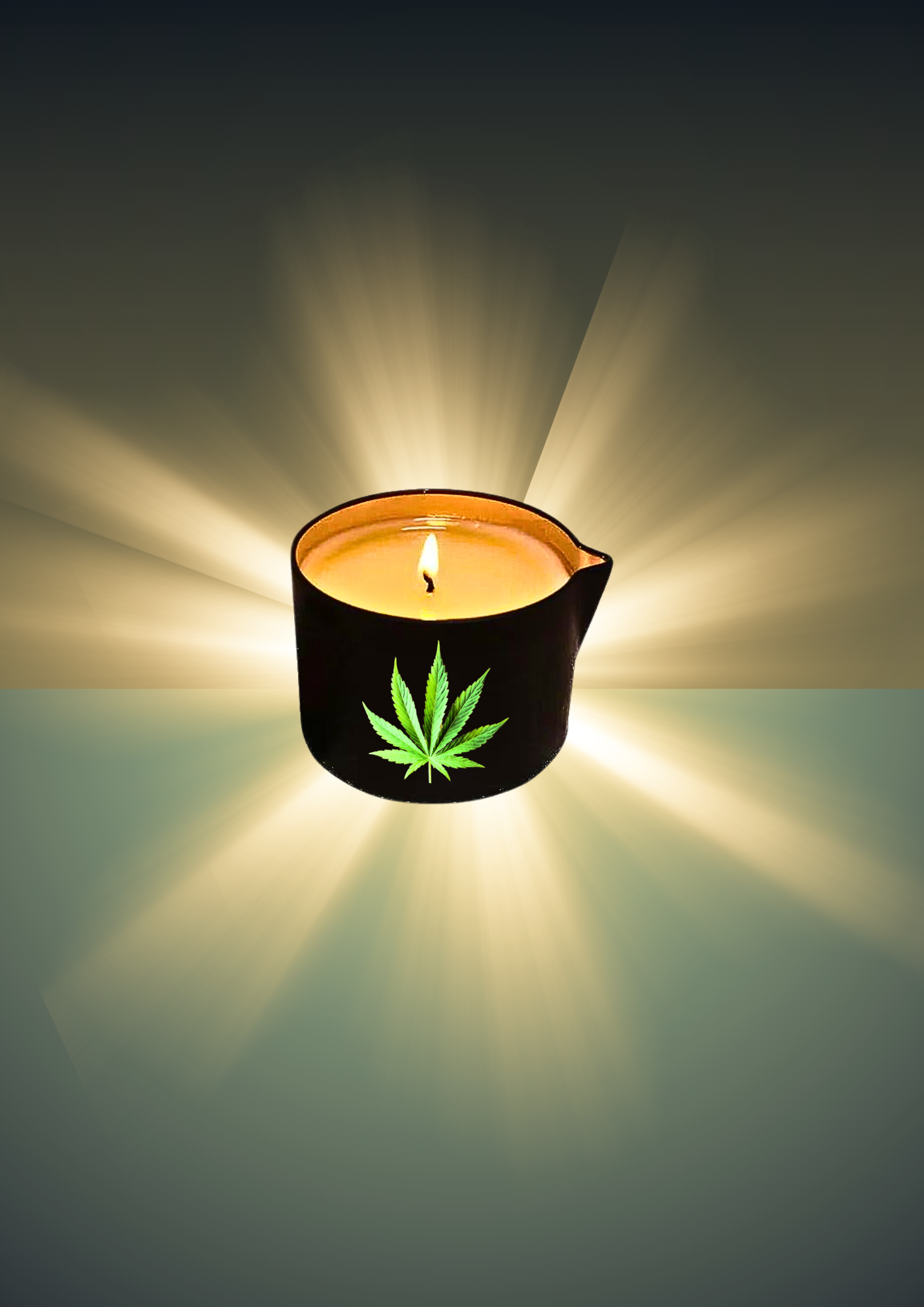 CBD Massage Candle – CBD 500 mg | 60 ml | Coconut & Shea Butter | Hot Oil